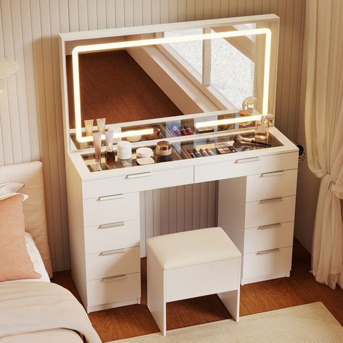 Vanity desk mirror and - vanity, w/mirror