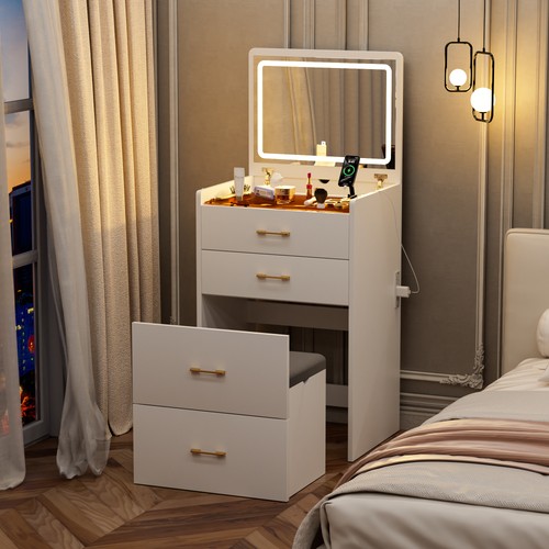 Vanity desk with open - 1,